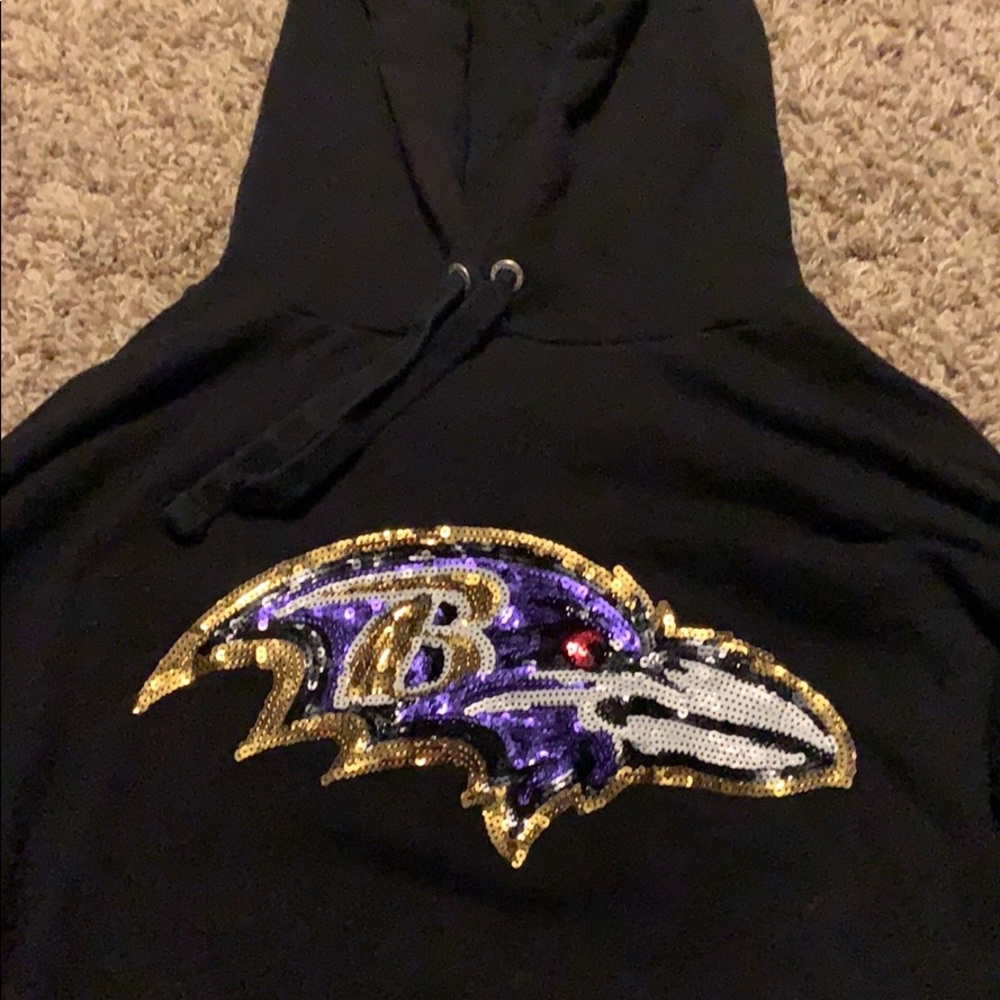 PINK Baltimore Ravens Sweatshirt with Sequins